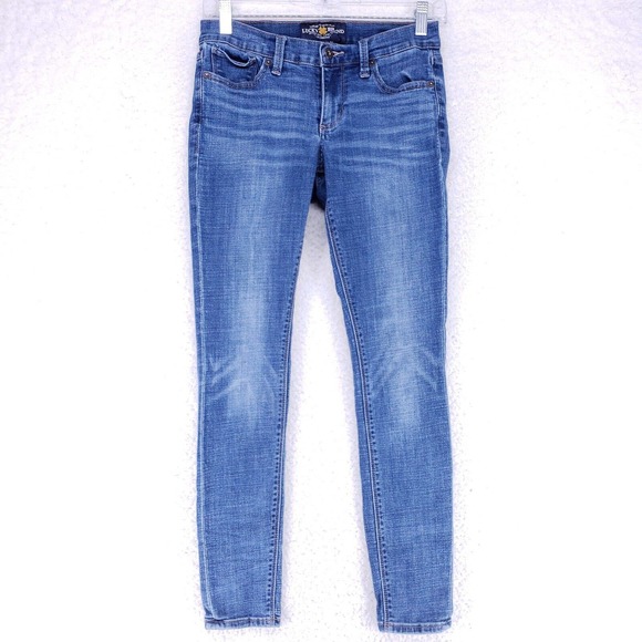 Lucky Brand Denim - LUCKY BRAND Charlie Skinny Jeans Women Size 4/27 Mid Rise Denim Casual Pants